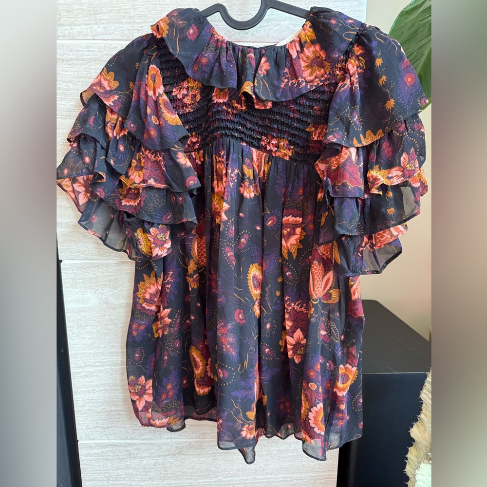 Ulla Johnson Lotta Blouse- 100% Silk